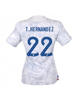 Frankreich Theo Hernandez #22 Auswärtstrikot für Frauen WM 2022 Kurzarm